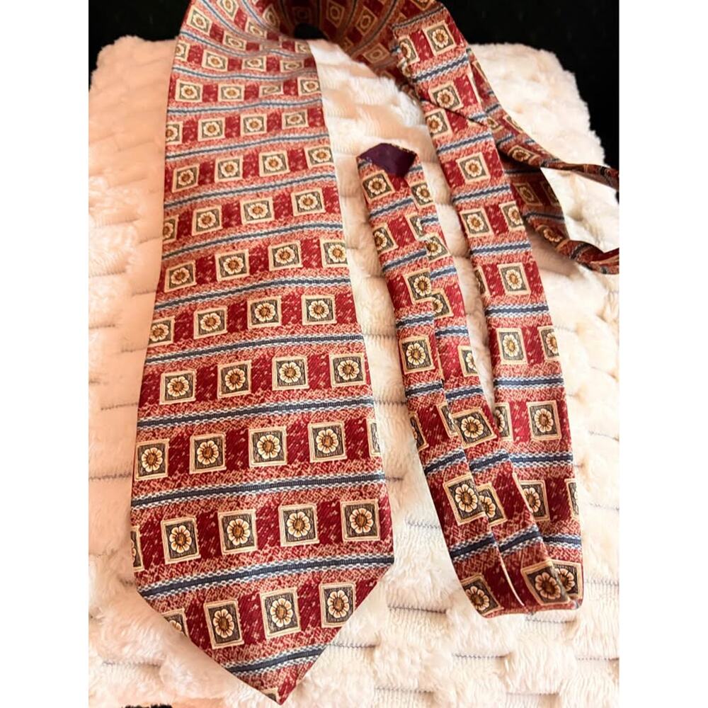 Vintage 🇺🇸Sutter & Grant Vintage 100% Silk Tie – Made in USA Designer wear JJ